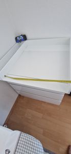 WOLTU Wickelkommode mit Wickelaufsatz, Wickeltisch mit 3 Schubladen,Kommode weiß Kunden-Foto 6