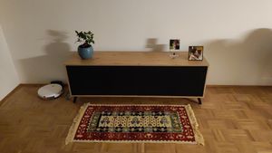 TV-Schrank SANAYI III Artisan Eiche / Schwarz Kunden-Foto 1
