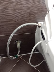 Puluomis Intelligenter Toilettensitz mit Warmwasser, Warmluft, Heizsitz, Duschfunktion, Trocknung,  4-Temperaturstufen, LCD-Display, Nachtlicht lang Kunden-Foto 5