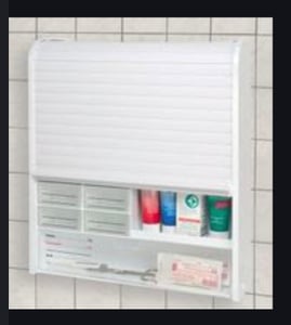 Medizinschrank weiß Hausapotheke Arzneischrank Medikamentenschrank Verbandsschrank Erste-Hilfe-Schrank Pillenschrank Kunden-Foto 1