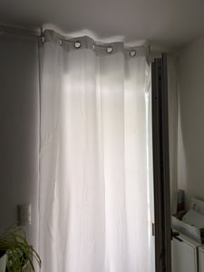Thermoisolierender Vorhang Weiß Kunden-Foto 1