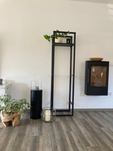 Estantería para leña "Ulvila" con superficie de almacenamiento, 45x30x170 cm Foto del cliente 1