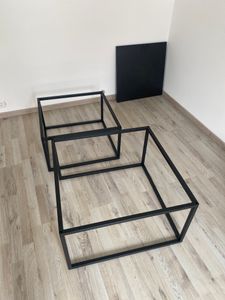 Couchtisch Yoshi 2in1 Kaffeetisch, 36 cm / 42 cm Schwarz / Schwarz matt Kunden-Foto 1