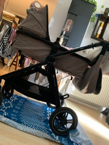 Kinderkraft ESME Kinderwagen 3-in-1 mit MINK PRO i-Size Travel System klappbar All-Terrain bis 25 kg Beige Kunden-Foto 1
