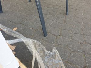 greemotion Gartenstühle 6er-Set mit Armlehne Toulouse Metall grau stapelbar wetterfest Kunden-Foto 2