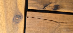 BigDean 66er Pack Holzfliesen für Balkon 30x30 cm - 6 Quadratmeter - aus Akazien-Holz - Bodenbelag Holzboden Klicksystem Balkonfliesen Klickfliesen Kunden-Foto 2