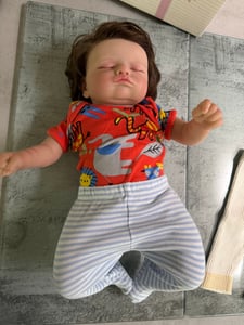 45 cm Reborn Babypuppe Rosalie, weicher Körper, 100 % handgefertigt, 3D-Haut mit sichtbaren Adern, Sammler-Kunstpuppe, Weihnachtsgeschenk Kunden-Foto 4
