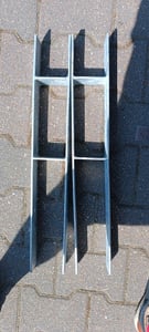 GeZu Impex® H-Anker 71 x 600 mm Pfostenträger Pfostenanker Stützenfuß H-Form Pfostenschuh Pfostenanker Kunden-Foto 1
