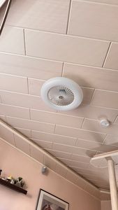 EINFEBEN Deckenventilator Deckenventilatoren mit Beleuchtung 80W Dimmbar Fan Licht deckenlampe Einstellbare Windgeschwindigkeit Lampe lüfter kronleuchter mit Fernbedienung Kunden-Foto 2