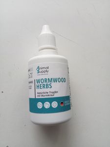 Animal Supply Wurm-Kraut Liquid Tropfen flüssig 50ml, Wurmkur sekundierend für alle Haustiere, Hund, Katze, natürliche Rezeptur, Wurmmittel sekundierend, kein Anthelminthikum Kunden-Foto 1
