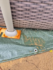 Mountfield ELITE – Pool mit Korbgeflechtrahmen – 4,88 m x 1,22 m dunkles Korbgeflecht (Fischgrätmuster) Kunden-Foto 3