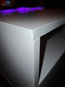 vidaXL Couchtisch mit LED-Leuchten Schwarz 50x50x40 cm Kunden-Foto 3