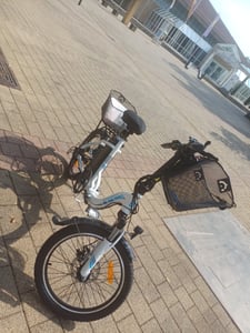 20palcové vodotěsné skládací elektrokolo z hliníku s motorem 250 W, 36V 13Ah Li-ion baterií, dojezdem až 100 km, 7 rychlostních stupňů, elektrokolo typu Pedelec, skládací Fotografie od zákazníka č. 2