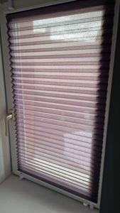 Grandekor Plissee klemmfix ohne Bohren,Anthrazit 35x100cm(BxH), Sichtschutz Faltrollo ohne Bohren Jalousie Rollos für Fenster und Tür Kunden-Foto 7