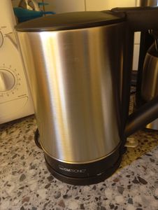 Clatronic® Wasserkocher Edelstahl 1,7L | 2200W | Edelstahl Wasserkocher | Electric Kettle | Edelstahlgehäuse | WKS 3830 Kunden-Foto 1
