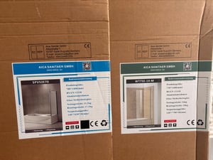 AICA 140cmx140cm Badewannenaufsatz mit Blickdichten 6mm NANO ESG-glas mit 80cm Seitenwand 3-teilig Faltwand Badewannenfaltwand Badewanne Duschabtrennung Duschwand Kunden-Foto 1