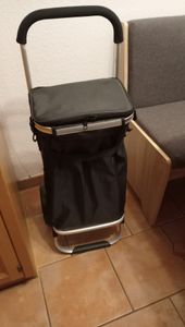 Jopassy Einkaufstrolley Einkaufswagen klappbar mit - Wasserdichte Shopping Tasche - 40L Kapazität inkl. Kühlfach & Trolley Kunden-Foto 2