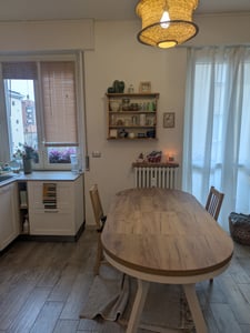 Esstisch Rund Evo, Moderner Esstich Ausziehbar, Tisch mit Stabile Konstruktion, Durchmesser 80 - 130 cm, Farbe Weiß Kunden-Foto 5