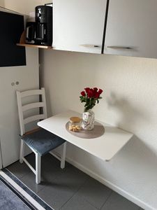Wandtisch Wandklapptisch Küchentisch Schreibtisch Esstisch klappbar 80x50cm Schwarz Kunden-Foto 3