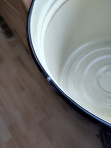 Emaille Topf 25L Kochtopf Suppentopf Einkochtopf Induktion Gastro Ø 32 cm + Deckel Kunden-Foto 6