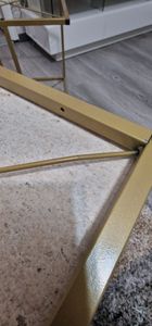 Skye Decor, Defne - Gold, Travertine, Couchtische, Travertin, 100 x 52 x 50 cm Kunden-Foto 1