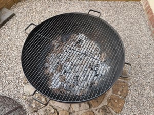 Griglia con 4 maniglie in acciaio grezzo da 60 cm per griglia da fuoco Foto del cliente 1