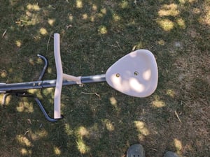 Gartenschaukel 2-in-1, Balancierbalken mit 360°-Drehfunktion, anthrazit beige, Outdoor Schaukel für Kinder 3-7 Jahre, Garten Spielgerät Kunden-Foto 2