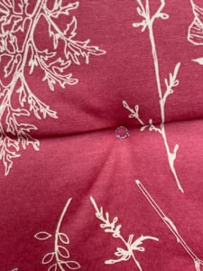 GO-DE Textil, Sesselauflage Mittellehner, Einzelauflage, Farbe: rot, Maße: 108 cm x 50 cm x 6 cm, Rueckenhoehe: 60 cm Kunden-Foto 1