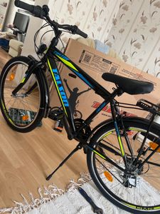 24 Zoll Jungenfahrrad SHIMANO 21 Gang 24" Fahrrad Schwarz mit Beleuchtung TMA Kunden-Foto 1
