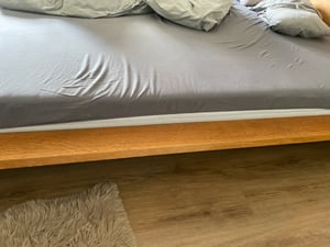 Spannbettlaken 200x220cm WEIß Jersey Spannbetttuch 100% BAUMWOLLE Bettlaken Laken Kunden-Foto 1