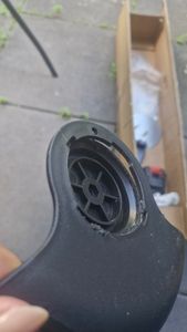 Akku-Rasentrimmer 21V mit 2 Batterien, Freischneider, Motorsense, mit Akku und Ladegerät, Teleskop-Stiel & Zusatzhandgriff, Faltbares Modell, Rot Kunden-Foto 18