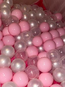 KiddyMoon 200 ∅ 7cm kinder bälle spielbälle für bällebad baby plastikbälle  eu, weiß/grau/mint Kunden-Foto 1