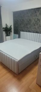 Masseno Boxspringbett ARION 160x200 cm Komplett-Set mit Bonell Matratze und Topper, Polsterbett mit Bettkästen -Braun, KRONOS 06 Kunden-Foto 1