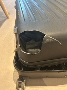 Großer XL Koffer Reisekoffer Hartschalenkoffer Reisen TSA Zahlenschloss Schwarz Kunden-Foto 2
