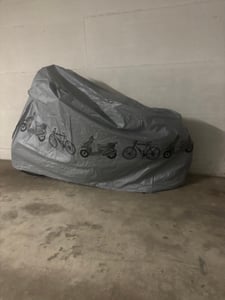 2 Stk. Fahrradgarage Abdeckplane Fahrradhaube Wasserdicht, Wetterfest, 200x110 cm Kunden-Foto 1