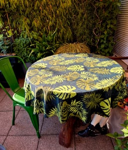 Tischdecke Wasserdichte Gartentischdecke Garten Balkon Terrasse Maritime RUND 140 cm Kunden-Foto 1