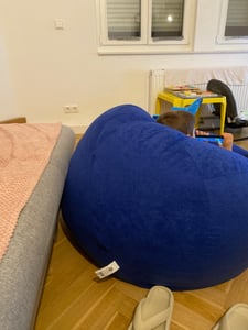 Sitzsack BeanBag Easy XL 110 x 70 cm,  Tomate Kunden-Foto 1