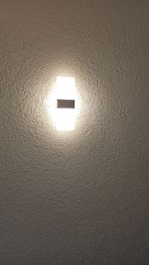 Peviasot 2 Stueck LED Wandleuchte innen 12W Modern Wandlampe Acryl Wandbeleuchtung fuer Wohnzimmer Schlafzimmer Treppenhaus Flur,Warmweiss Kunden-Foto 1