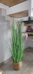 Künstliches Pampasgras 120 cm Deko Gras Gräser Kunstpflanze Kunstgras Schilf im Topf künstliche Pflanze Kunden-Foto 2