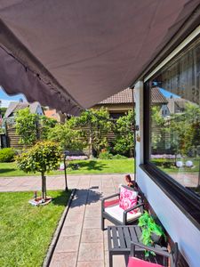 Jopassy tenda a morsetto con LED tenda senza foratura tenda da sole per balcone regolabile in altezza tenda da sole per balcone 400cm Grigio Foto del cliente 2