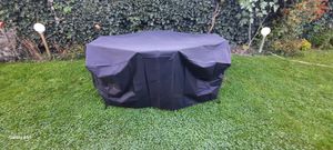 Copertura WOLTU per mobili da giardino, in tessuto Oxford 420D, telo impermeabile e resistente ai raggi UV, telo protettivo per set di mobili, nero 180x120x74 cm Foto del cliente 1
