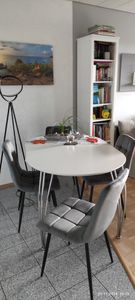 DEULINE Esszimmerstühle Essstühle Samtbezug Polsterstuhl Stühle Esszimmer Stuhl Milano 4er-Set GRAU 521252 Kunden-Foto 28