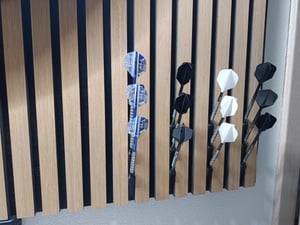 4x Dartpfeilhalter Dartpfeilständer Wandhalterung Wandhalter Darthalter Dartpfeil Kunden-Foto 1