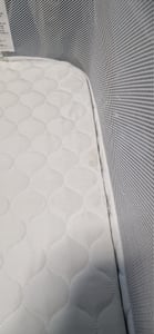 COSTWAY 3 in 1 Beistellbett mit Matratze, Babybett 6 Fach höhenverstellbar für Baby bis 6 Monaten (Grau) Kunden-Foto 1