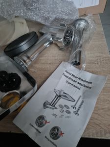 Fur Kenwood Fleischwolf Aufsatz für Sense und kMix，Mit Übertragungsschnittstelle, geeignet für neue und alte Modelle Kunden-Foto 1