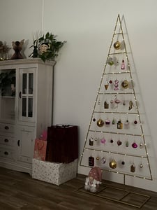 vidaXL Árbol de Navidad metálico dorado, 150 cm, acero con revestimiento de pintura en polvo Foto del cliente 1