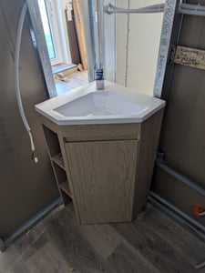 Mobile lavabo angolare singolo SORRENTO da 45 cm Foto del cliente 1