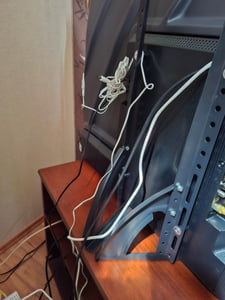 TV Standfuß, TV Ständer, TV Halterungen, Universal 37–75 Zoll Fernseher, Höhenverstellbar, Kompatibel mit VESA 50×50 bis 800×400 mm Kunden-Foto 1