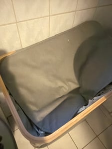 SONGMICS Kosz na pranie z pokrywą, 3 komory, 150 l, wyjmowany worek na pranie, bambusowe uchwyty Zdjęcie produktu od klienta nr 1