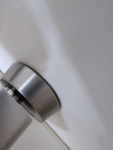 Aluminium Smart Türschloss, TTlock, Fingerabdruck, RFID-Karte, Schlüssel, App & Fernsteuerung, für Haustüren 60 mm, Silber Kunden-Foto 1